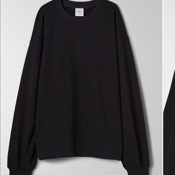 Aritzia airy fleece boyfriend crew size 1